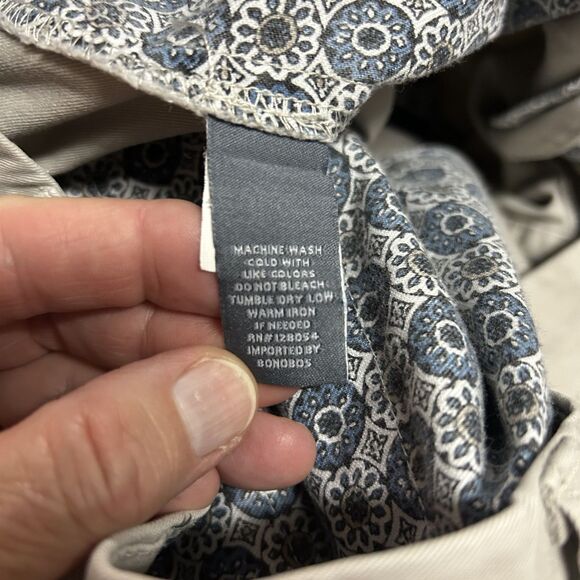 Bonobos Light Grayed Tan Flat Front Straight Leg Classic Chino Pants Sz 36 X 34 - Picture 9 of 13